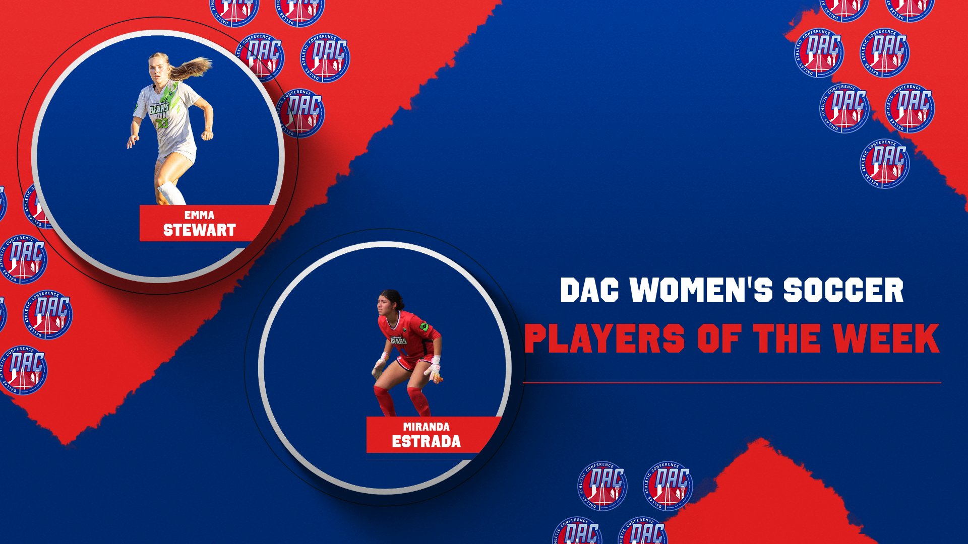 Stewart, Estrada Earn DAC Players of Week
