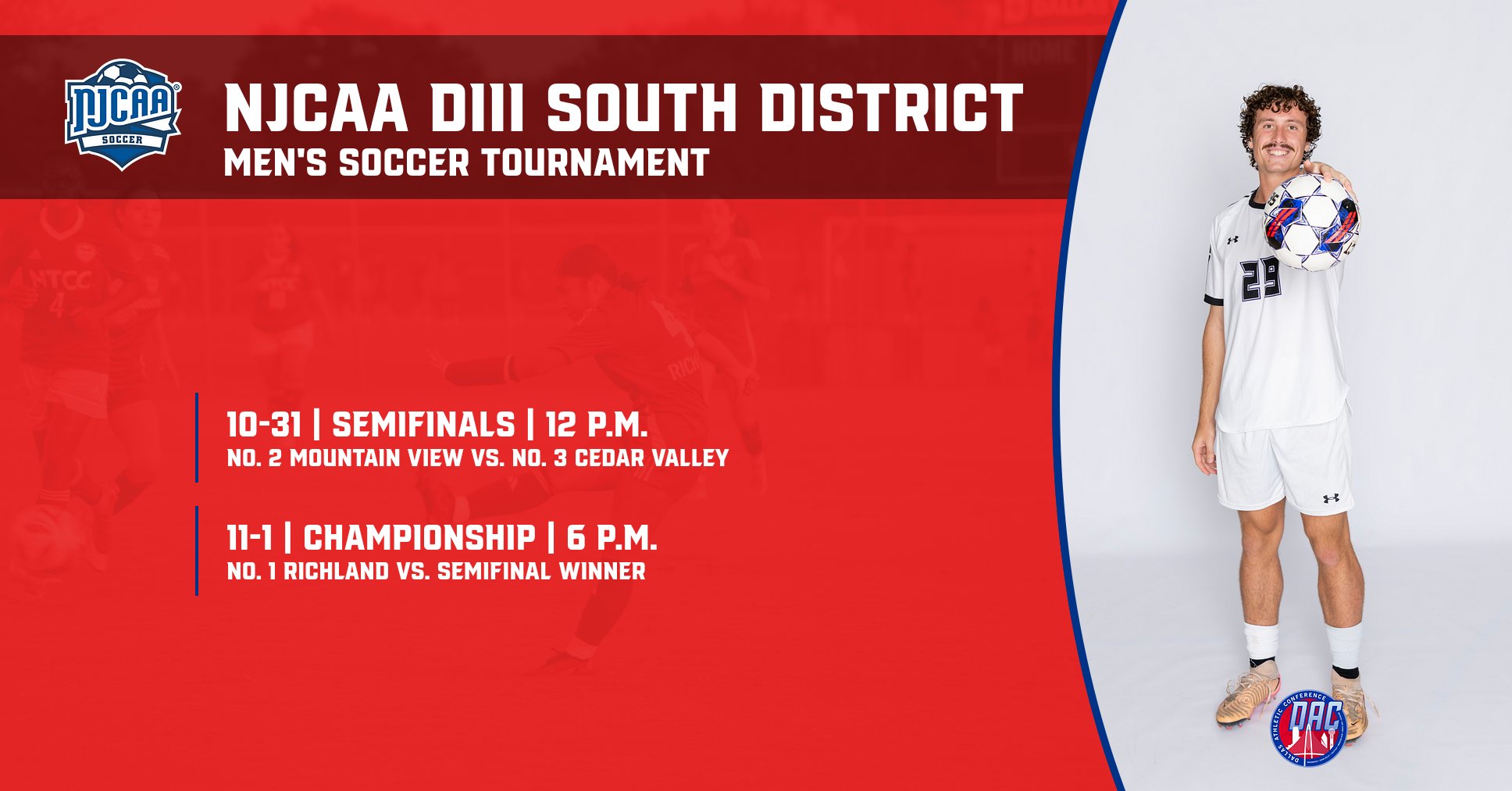 Richland Hosts Men's Soccer District Tournament Oct. 31-Nov. 1
