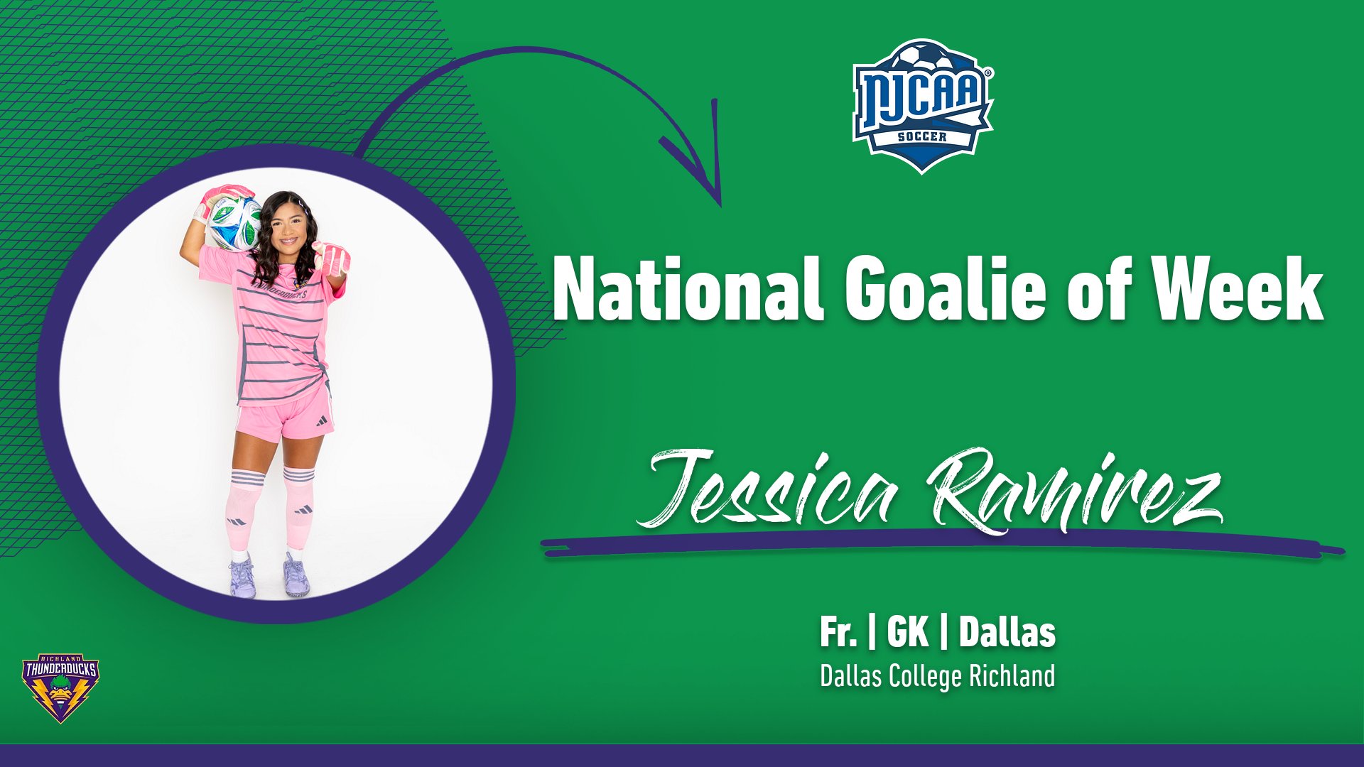 Ramirez Named National Goalie of Week