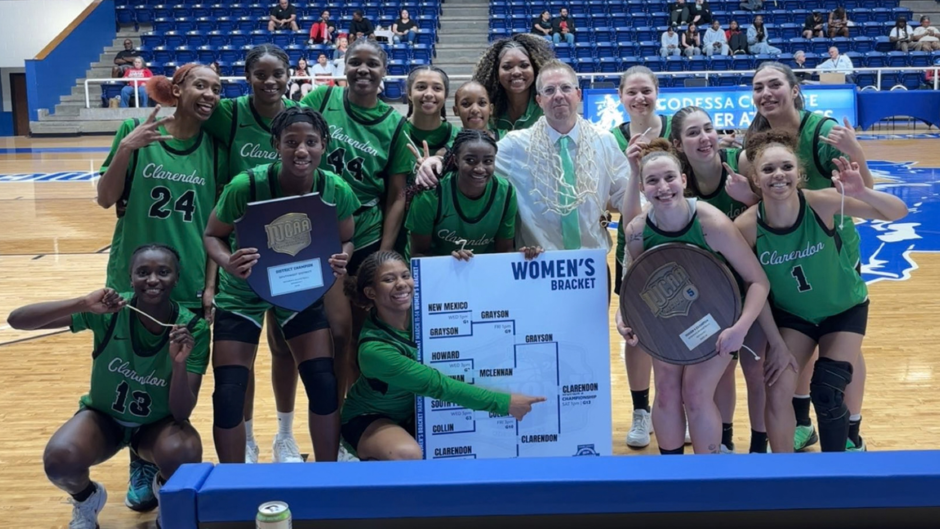 Clarendon College Wins NJCAA Region 5 / Southwest District Women's Basketball Championship